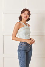 Load image into Gallery viewer, Rita Halter Tweed Crop Top
