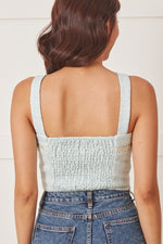 Load image into Gallery viewer, Rita Halter Tweed Crop Top
