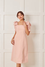 Load image into Gallery viewer, Zeline Midi Ribbon Midi Dress

