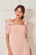 Load image into Gallery viewer, Zeline Midi Ribbon Midi Dress
