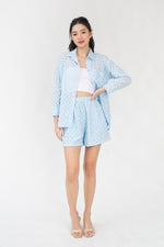 Load image into Gallery viewer, Auria Textured Elastic Shorts
