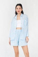 Load image into Gallery viewer, Auria Textured Elastic Shorts
