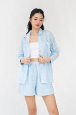 Load image into Gallery viewer, Auria Textured Elastic Shorts
