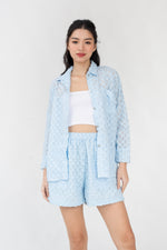Load image into Gallery viewer, Auria Textured Elastic Shorts

