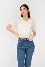 Load image into Gallery viewer, Maci Floral Broderie Top
