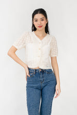 Load image into Gallery viewer, Maci Floral Broderie Top
