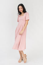 Load image into Gallery viewer, Selene Square Neck Midi Dress
