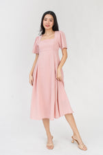 Load image into Gallery viewer, Selene Square Neck Midi Dress
