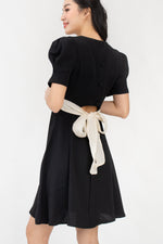 Load image into Gallery viewer, Rina Self Tie Back Ribbon Midi Dress
