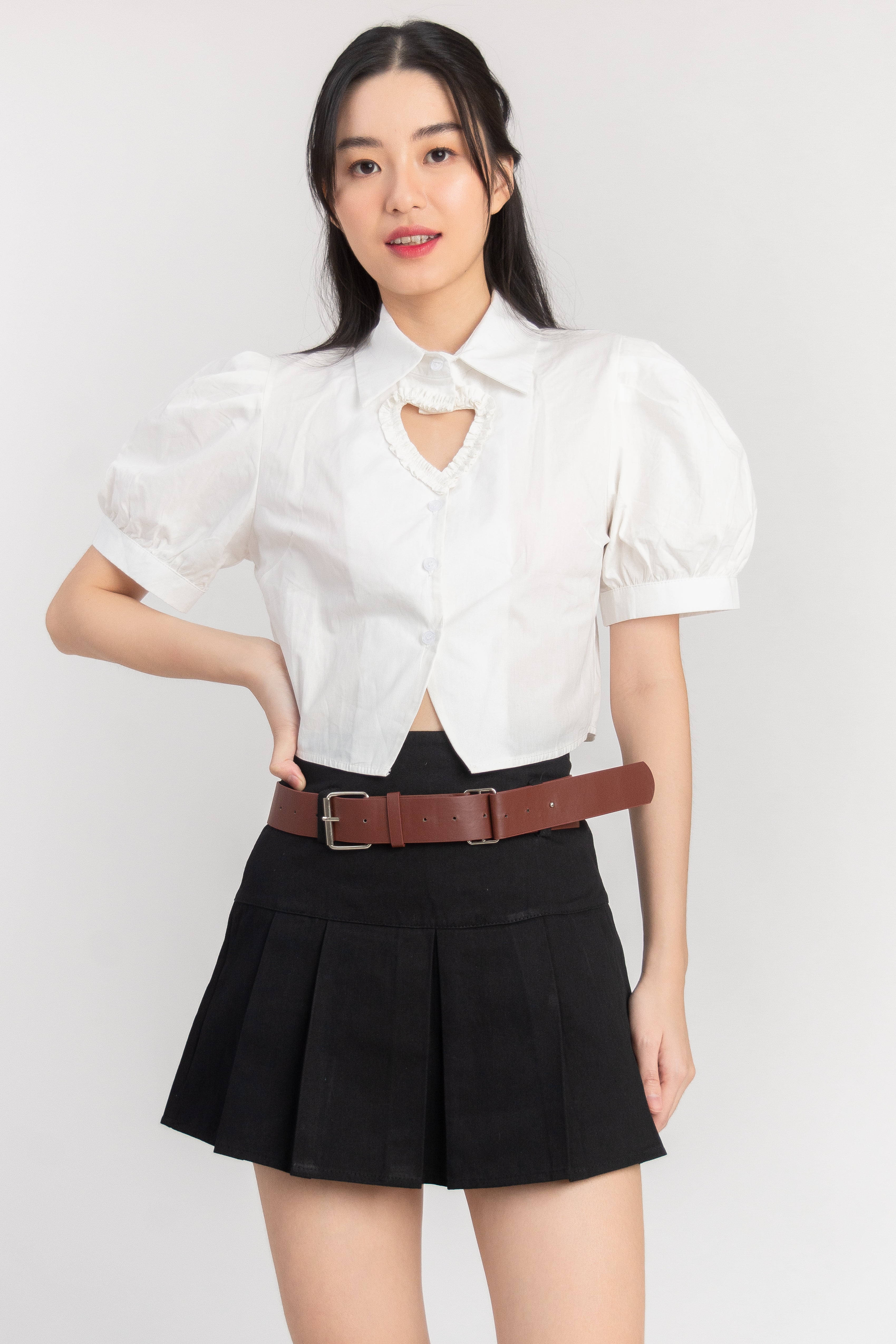 Aurelae Mini Skirt w/ Belt