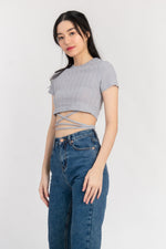 Load image into Gallery viewer, Molie Self Tie Ribbon Crop Top
