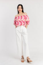 Load image into Gallery viewer, Theresia Floral Off Shoulder Top
