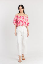 Load image into Gallery viewer, Theresia Floral Off Shoulder Top
