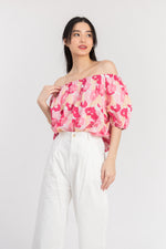 Load image into Gallery viewer, Theresia Floral Off Shoulder Top
