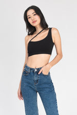 Load image into Gallery viewer, Shiela Crop Top in Black
