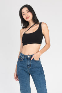 Shiela Crop Top in Black