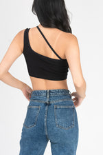 Load image into Gallery viewer, Shiela Crop Top in Black
