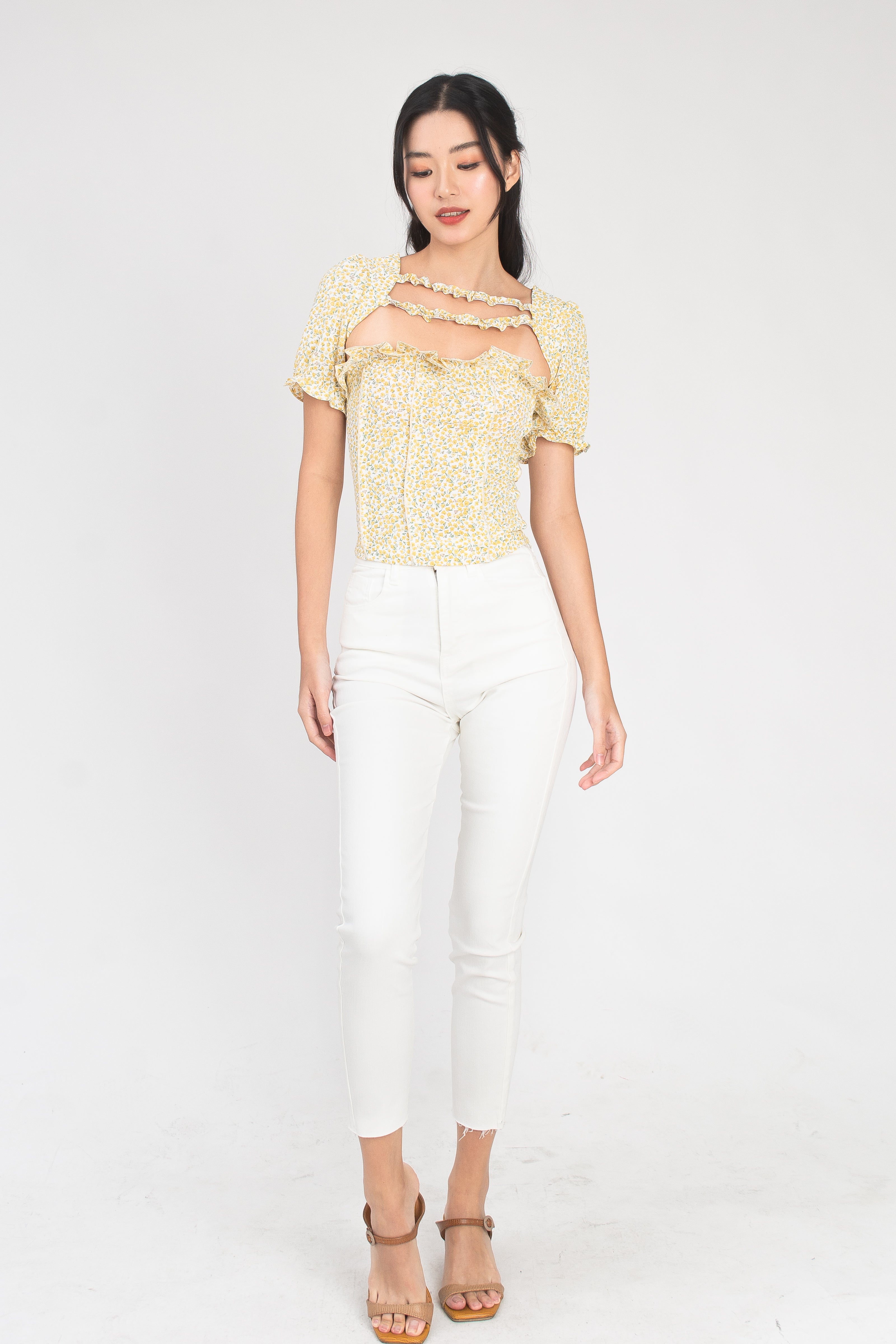 Safina Denim Jeans in White