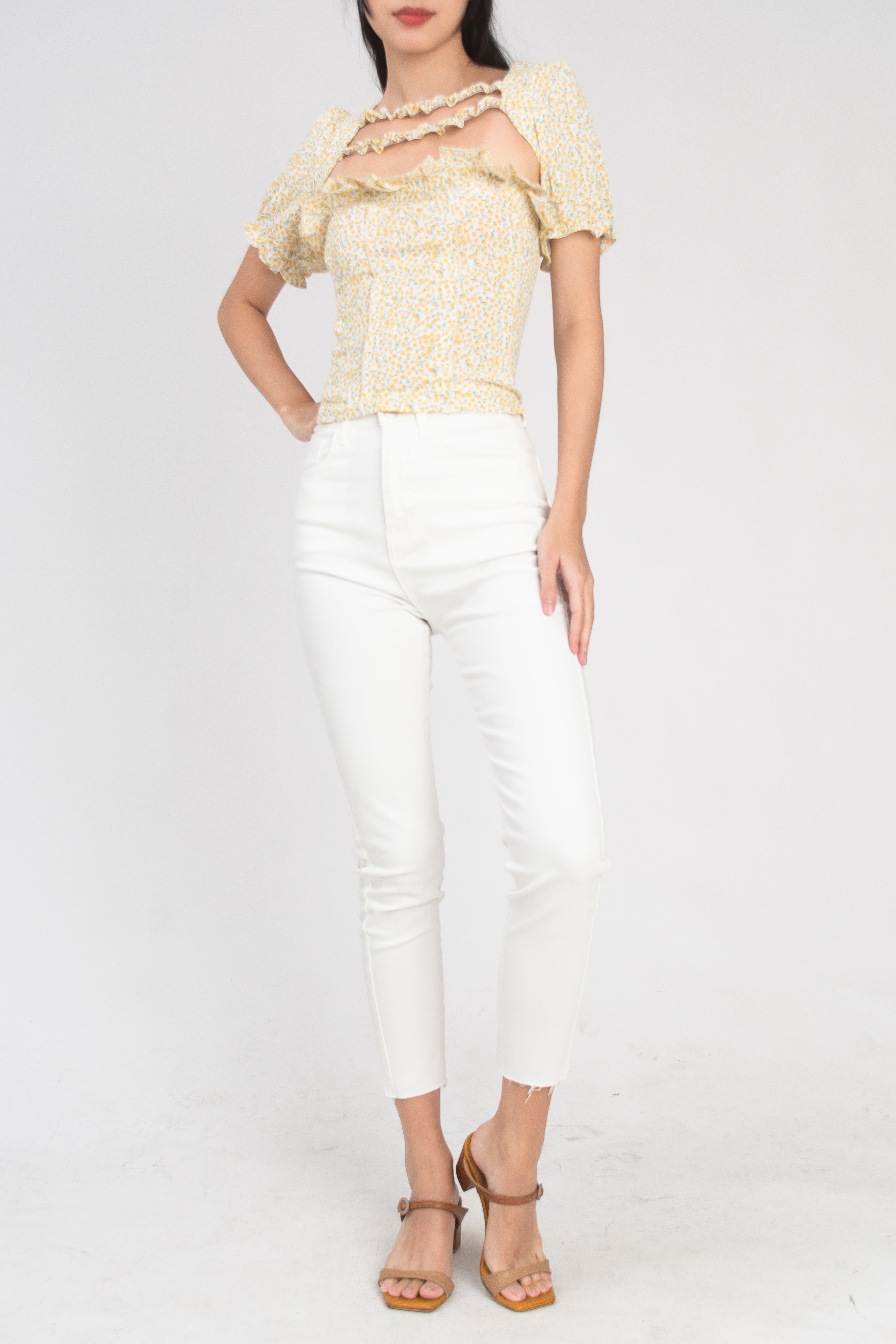 Safina Denim Jeans in White