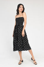 Load image into Gallery viewer, Kelsie Floral All Over Smocked Midi Dress

