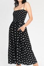 Load image into Gallery viewer, Kelsie Floral All Over Smocked Midi Dress
