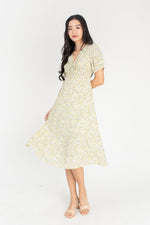 Load image into Gallery viewer, Coreela Floral All Over Midi Dress

