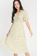 Load image into Gallery viewer, Coreela Floral All Over Midi Dress
