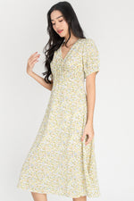 Load image into Gallery viewer, Coreela Floral All Over Midi Dress
