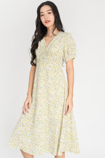 Load image into Gallery viewer, Coreela Floral All Over Midi Dress
