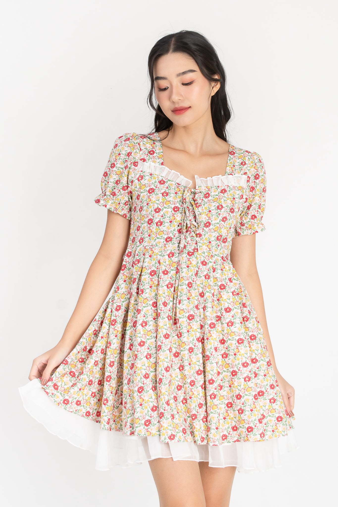 Phoebe Floral All Over Mini Dress