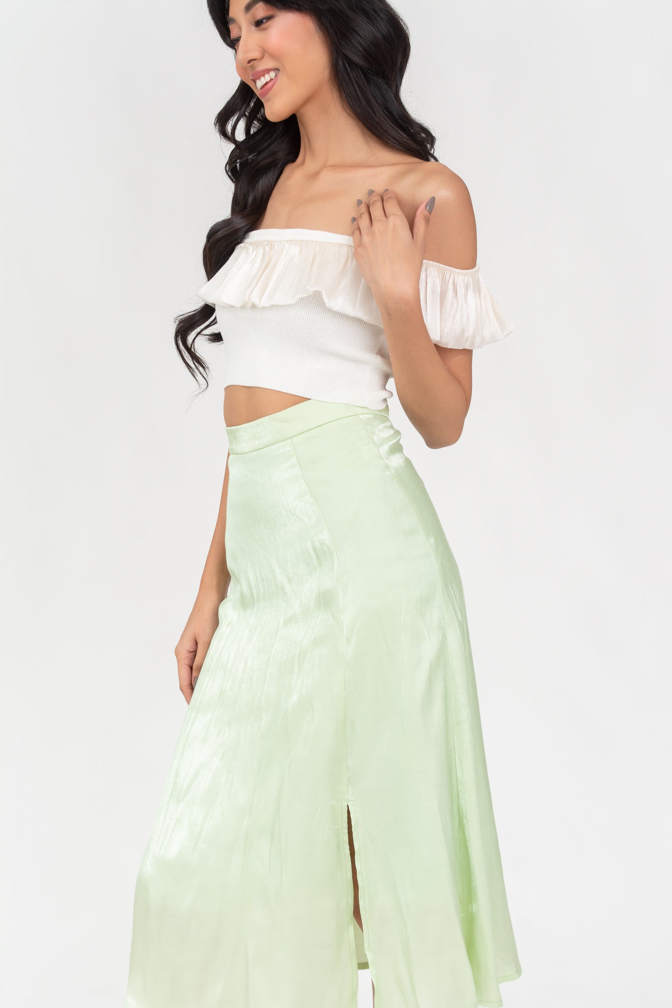 Arriane Off Shoulder Top in White