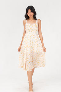 Noreen Sleeveless Floral Midi Dress