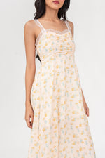 Load image into Gallery viewer, Noreen Sleeveless Floral Midi Dress
