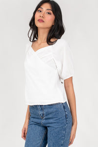 Ariah Sweetheart Top in White