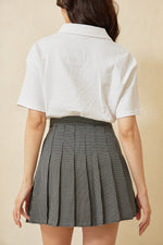 Load image into Gallery viewer, Tracie Gingham Pleated Skirt
