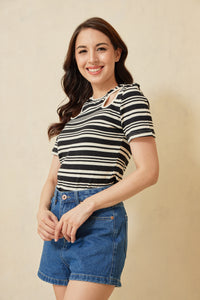 Sylvie Stripes Knitted Top