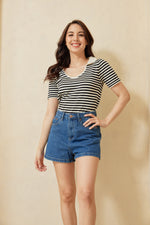 Load image into Gallery viewer, Alby Knitted Stripes Top

