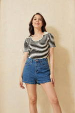 Load image into Gallery viewer, Alby Knitted Stripes Top
