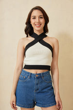 Load image into Gallery viewer, Eryn Halter Neck Crop Top
