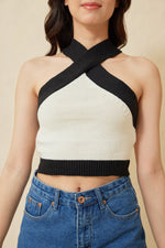 Load image into Gallery viewer, Eryn Halter Neck Crop Top
