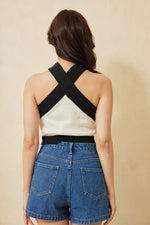 Load image into Gallery viewer, Eryn Halter Neck Crop Top
