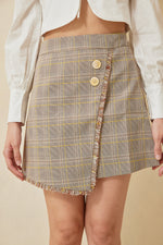 Load image into Gallery viewer, Erielle Gingham Mini Skirt
