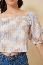 Load image into Gallery viewer, Angea Puff Sleeves Crop Top
