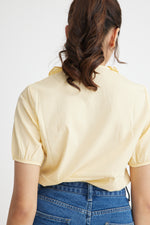 Load image into Gallery viewer, Riella Button Down Top in Yellow
