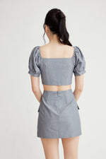 Load image into Gallery viewer, Friday Button Down Crop Top
