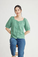 Load image into Gallery viewer, Indi Button Down Gingham Top
