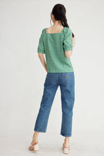 Load image into Gallery viewer, Indi Button Down Gingham Top

